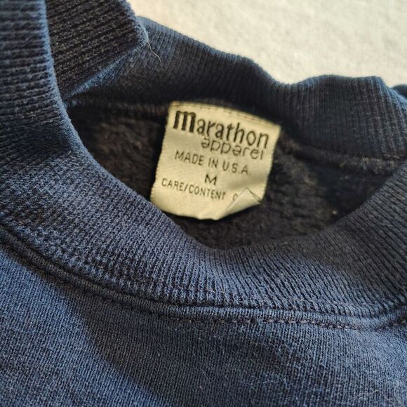 Vtg 90s Ducks Unlimited Sweatshirt Mens M 60 Year Anniversary Crewneck Navy USA - Picture 6 of 7